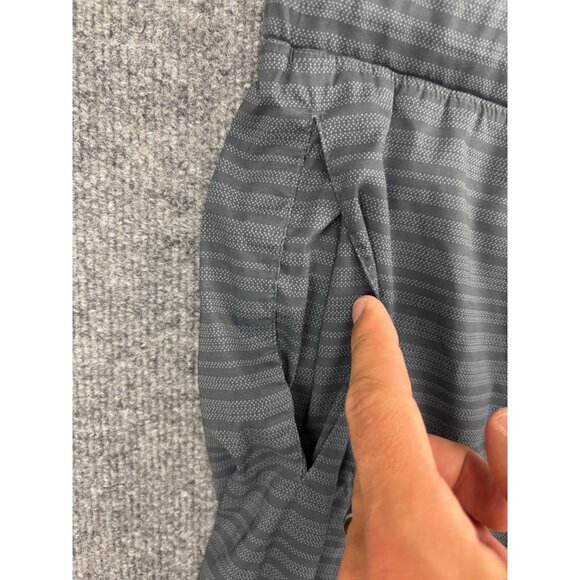 Tasc Athletic Shorts Men's L Gray Stripe Drawstring Pockets Cotton Bamboo Lined - Picture 3 of 9